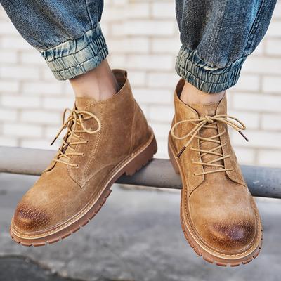 Pánské kotníkové boty z pravé kůže Módní retro designový styl Trendy ležérní na párty Každodenní do práce vysoce kvalitní boty