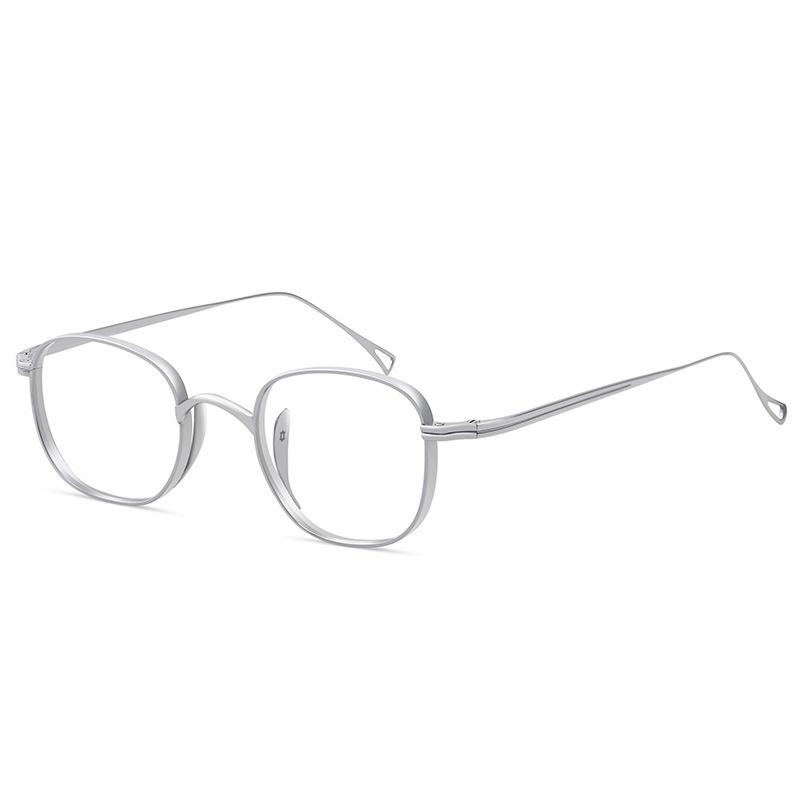 Reines Titan Brillenrahmen Herren Retro Runder Rahmen Kleines Gesicht Kann Mit Hochmyopie Brillenrahmen Ausgestattet Werden Damen