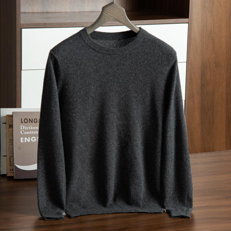 Cashmere Sweater Turtleneck Pullover Thickened Sweater Youth with Warm Cashmere Men Inside