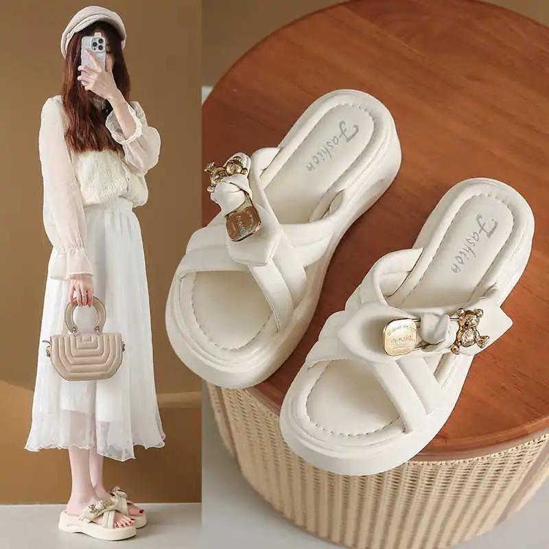 Fashion T Strap Autumn-spring Woman Beach And Outdoor Sandals Slippers Flip Flops For Shoes Slapky Sneakers Sport 2025outdoor