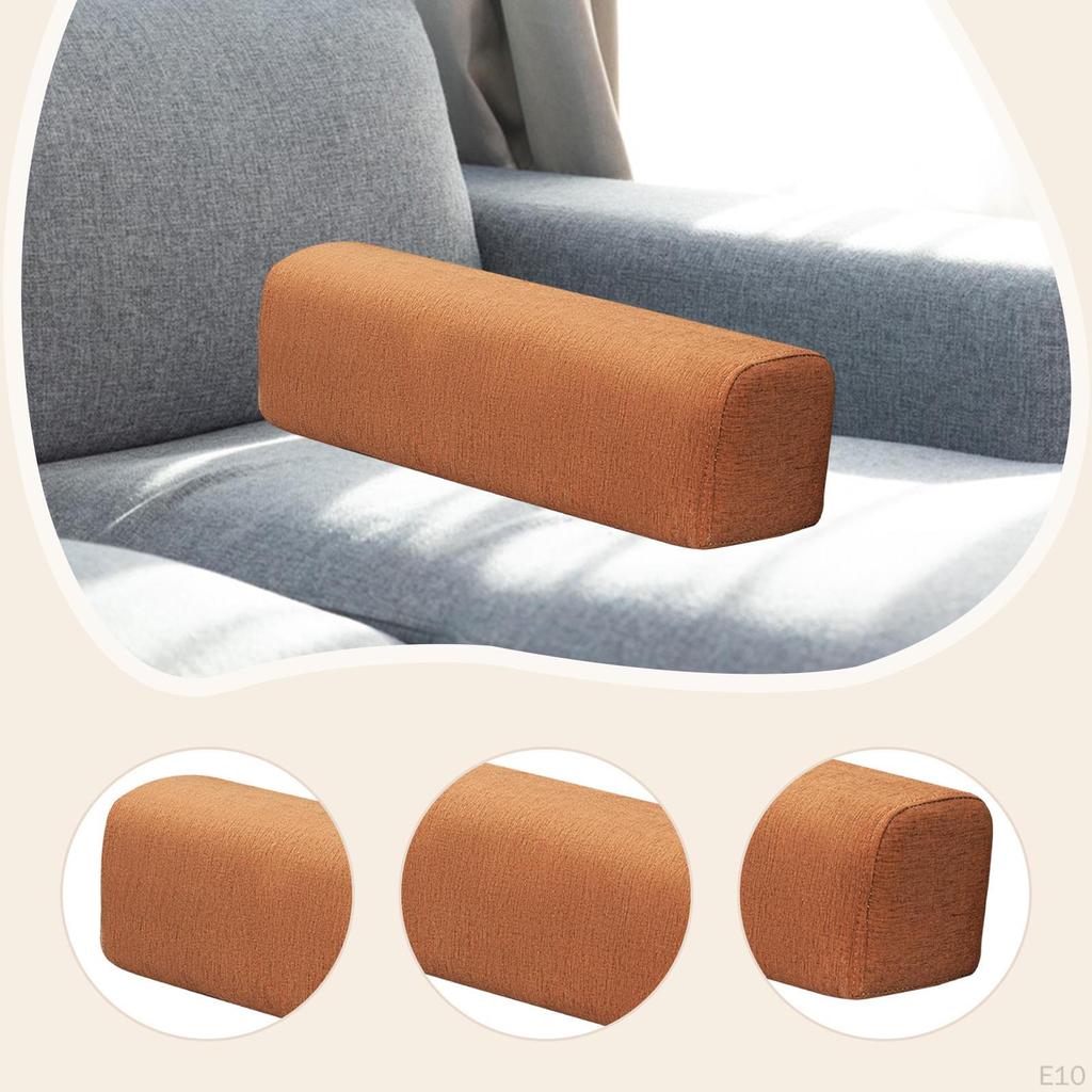 Couch Arm Rest Bolster Elbow Support Pillow High Density Foam Armrest Pad Bedroom Bed Home Living