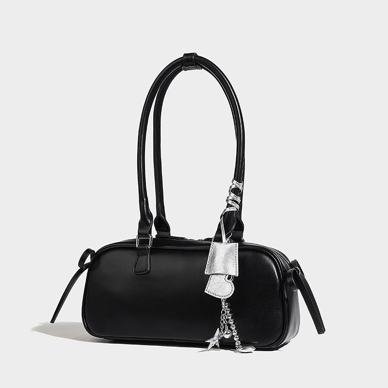 High Appearance Level Fashion Bow Baguette Bag Love Hanging French Lace-up Niche Design Shoulder Underarm Bag