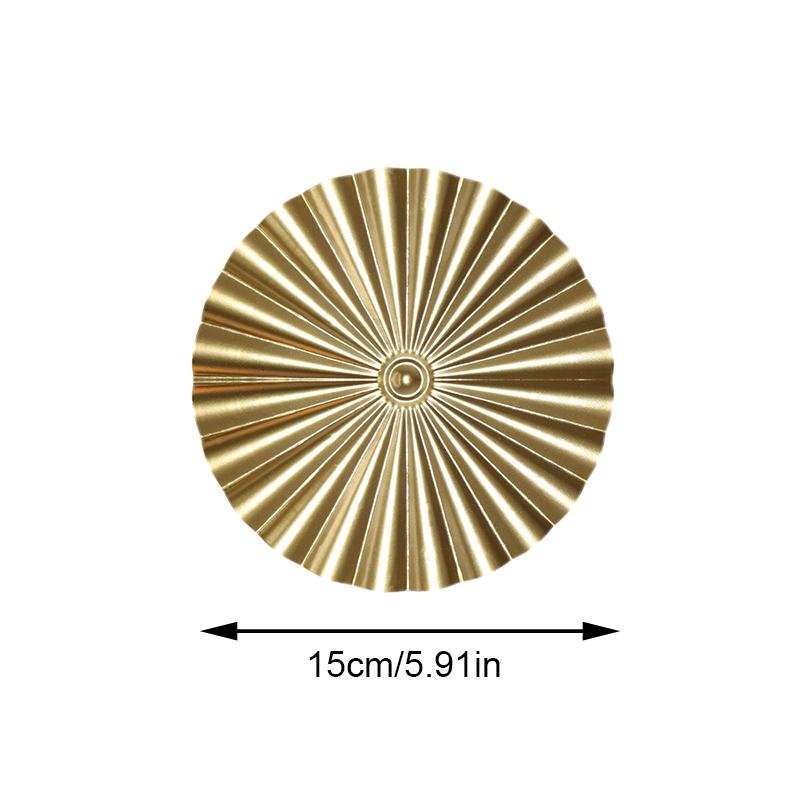 Home Decor Round Wall Pendants Round Golden Wall Hanging Metal Irregular Wall Disc Wall Decoration