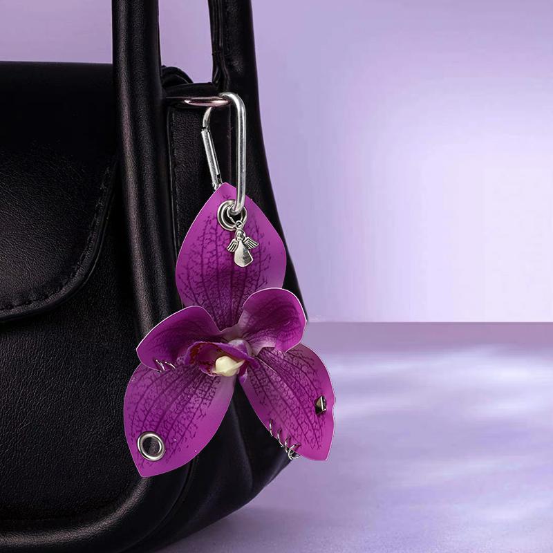 Women Girls Handicrafts Chic Alloy Flower Art Artificial Flower Decorative Simulated Orchid Gift 5 Colors
