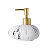 Creative Marbled Ink Dots Ceramic Lotion Bottle Bathroom Accessories Gold Press Shampoo Bottling Container Soap Dispenser Home