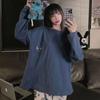 Women's Cartoon Stitch Pajama Set - Long Sleeve & Pants, Wearable Outdoors, Loose Fit for Autumn/Winter.