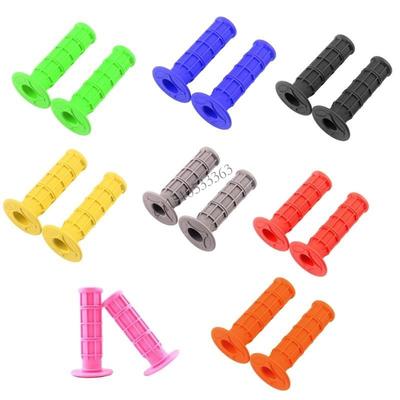 090E Motorcycle Rubber Hand Grips 22mm 7/8'' Handlebar Grips Universal Motorcycle Modification Hand Grips