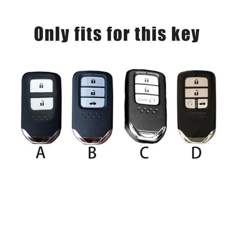 Styling Black TPU Car Key Case Cover Black Protect Shell Bag For Honda Vezel City Civic Jazz BRV BR-V HRV Keyless Accessories