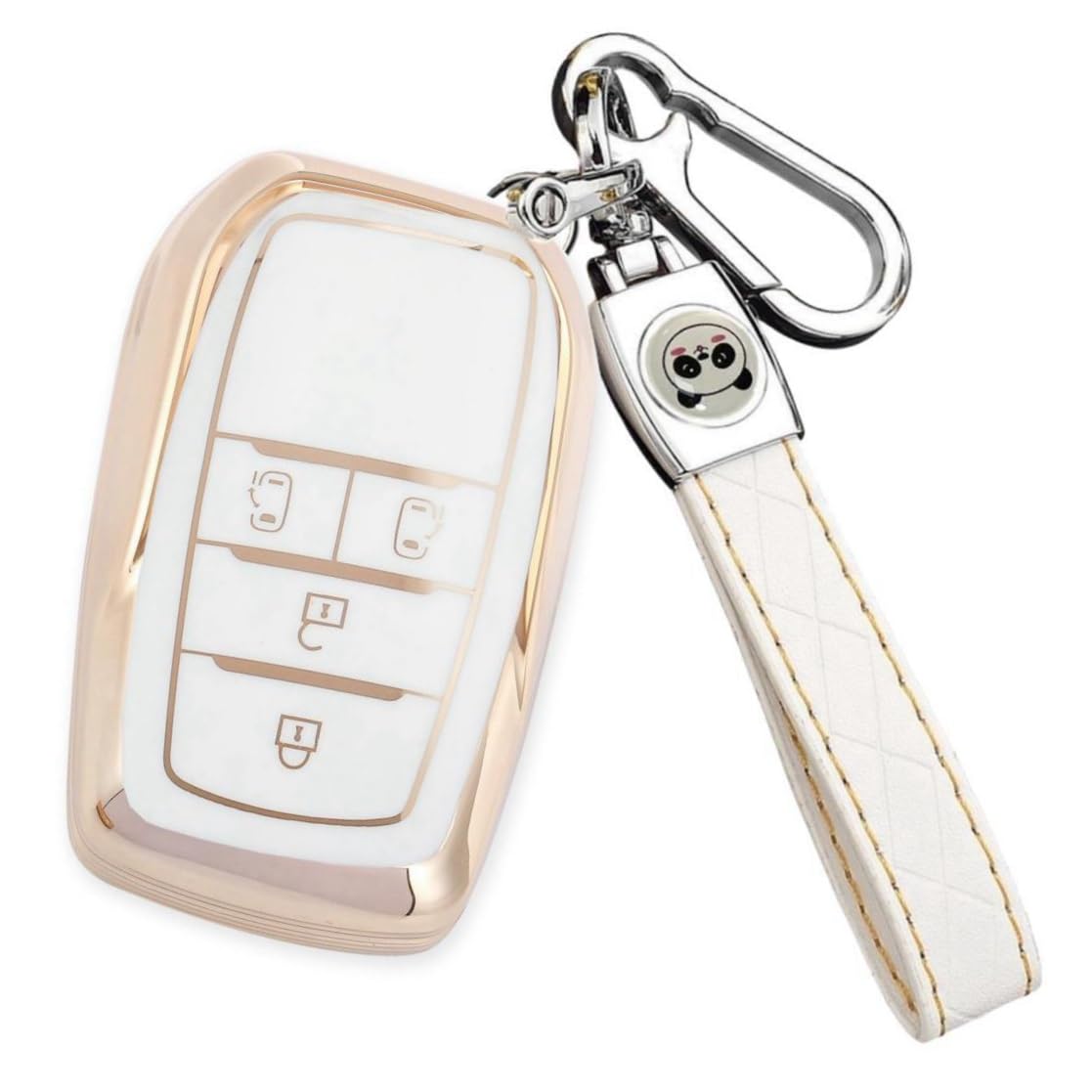 

ZANEKO Чехол для ключа Sienta, совместимый с Toyota Noah 90-й серии, Voxy 90-й серии, Чехол для ключа, белый 2 4 buttons белый