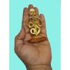 Metalowe Showpiece Om Vel Lord Muruga Vel Idol Złote Wykończenie, 9 CM Tamilski Alfabet Om Dekoracja Religijna na Deskę Rozdzielczą Samochodu, Do Domu,