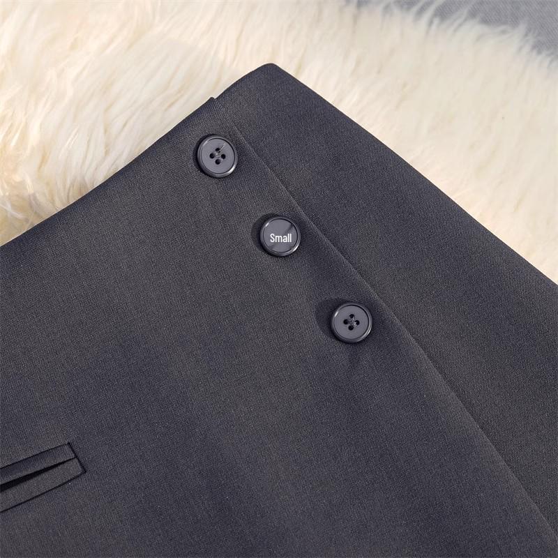 Women's Gray High-Waist A-line Wide Leg Skirt Shorts - Spring/Summer 2025 Collection