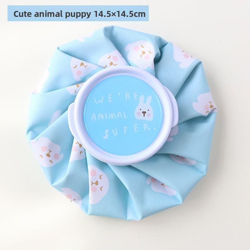 Cartoon Fabric Ice Pack Foldable Portable Cold Compress Hot Compress Ice Pack Physical Cooling Physiotherapy Bag Water Injection Ice Pack