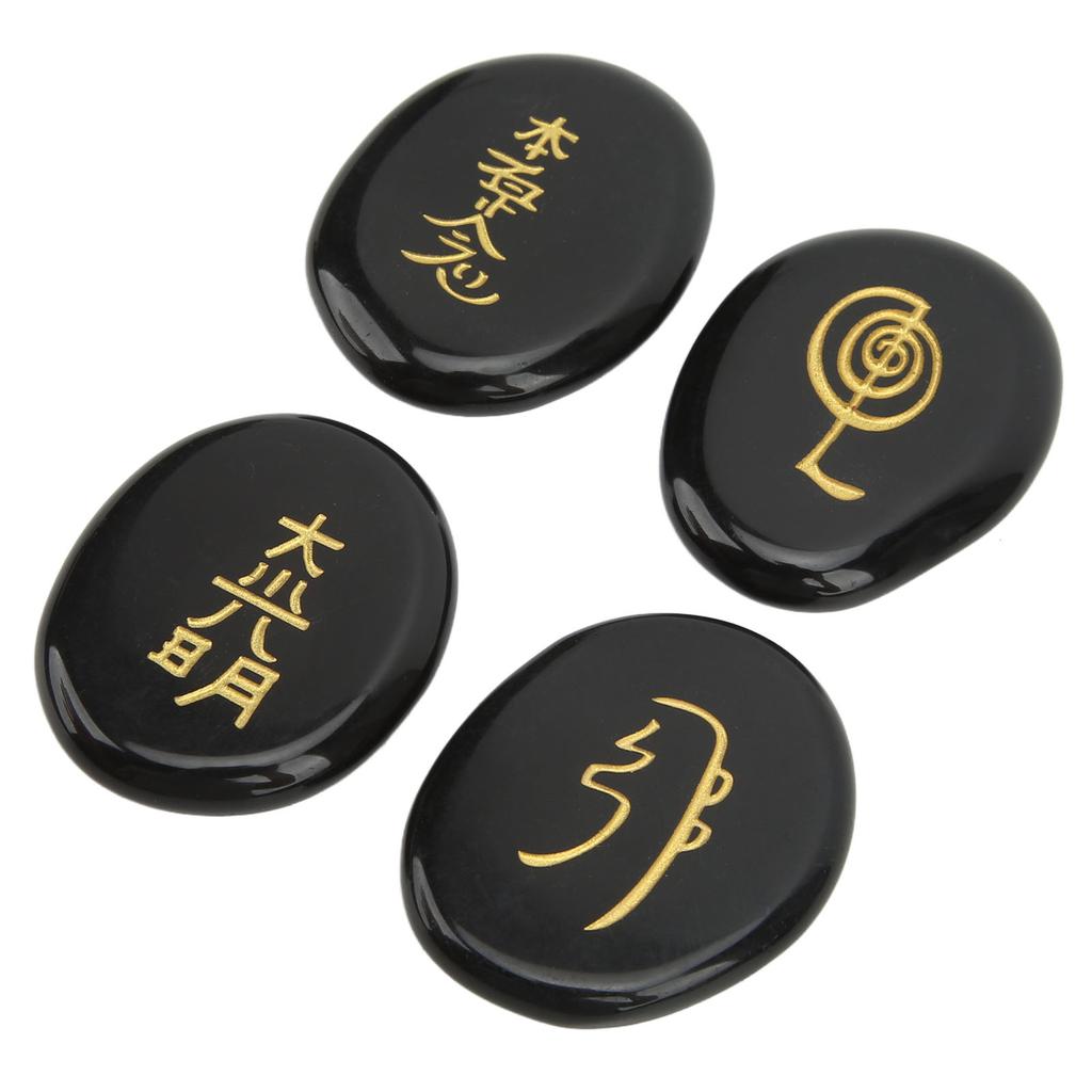 4 ks kameny symbolů reiki hladší povrchy ryté kameny reiki pro domácí dekoraci meditace