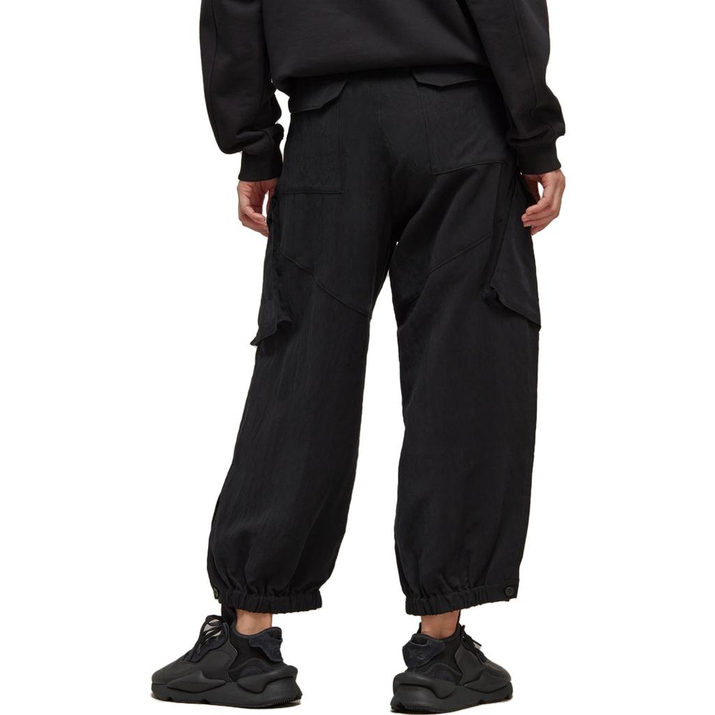 adidas Solid Color Casual Loose Sports Pants Men Bottoms Black H63086