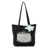 Fashion Transparent Shoulder Bag Women's 2025 New Versatile Simple Large-capacity Tote Bag, Foreign Style Student Backpack Tide
