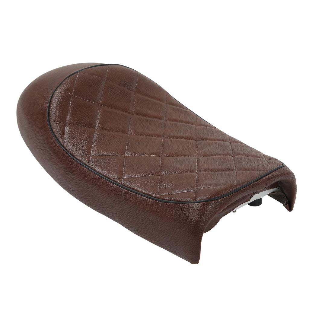 Motorcycle Seat Cushion Hump Shape Vintage Replacement for CB125 CB175 CB200 CB350 CB360 CB400 Brown Diamond Style