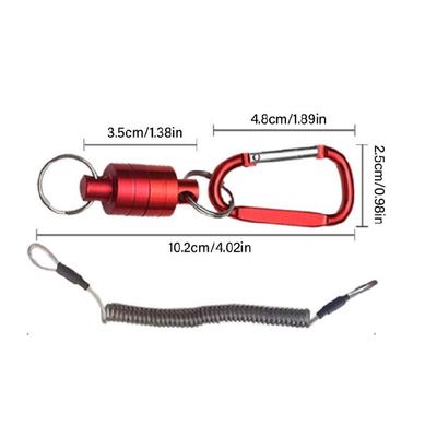 Magnet Fishing Magnetic Net Release Hanging Holder Lanyard Clip Carabiner Buckle Fly Fishing Hanging Holder Lanyard Clip