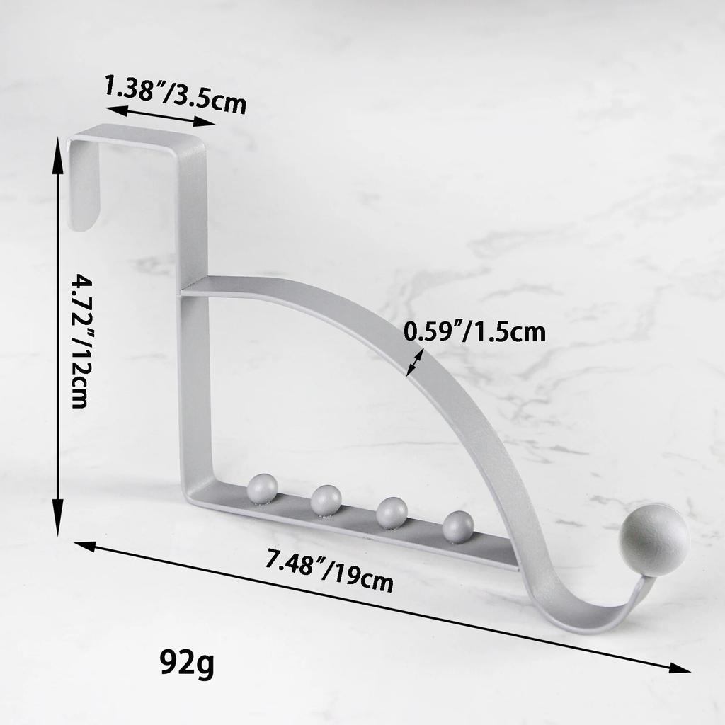Over The Door Hook Hanger Coat Hat Household Holder Storage Multi-purpose Hanger Organizer Hooks Bag Hot Organization Household