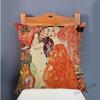 Gold Luxury Decorative Oil Painting Home Decorative Pillow Case Cover Gustav Klimt Gallery Collection Sofa Chair Cushion Cover