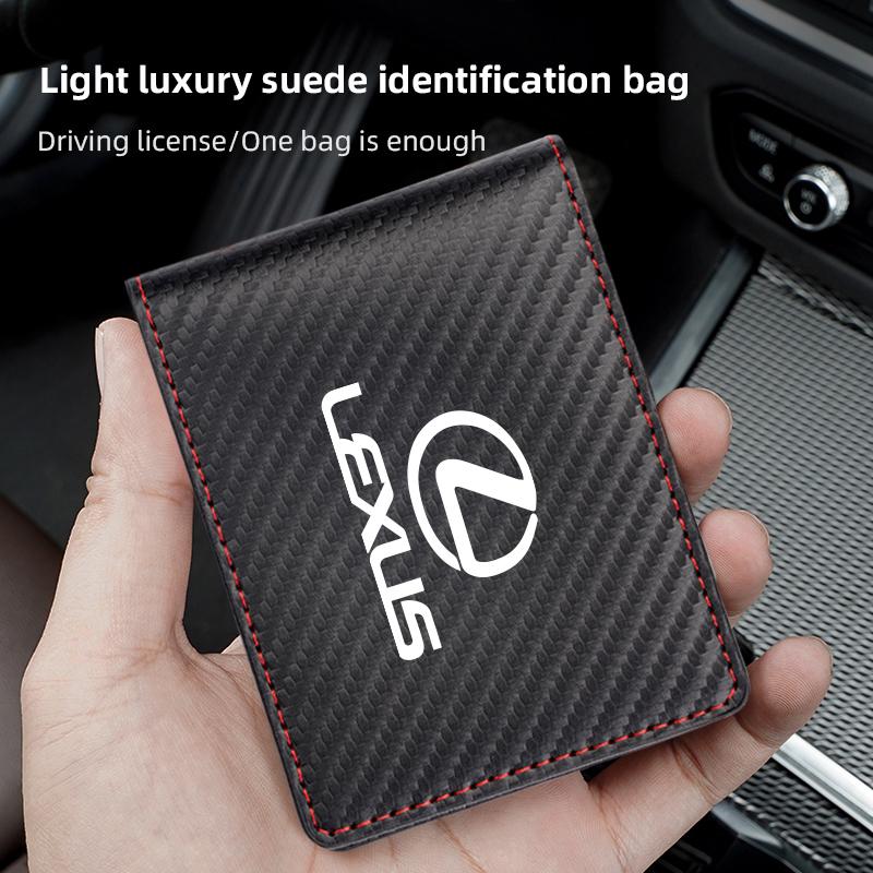 Car Driver License Wallet ID Credit Card Holder For Lexus RX300 IS200 IS250 ES350 Ct200h UX250h NX300h RX350 ES300h RX400h LS GS