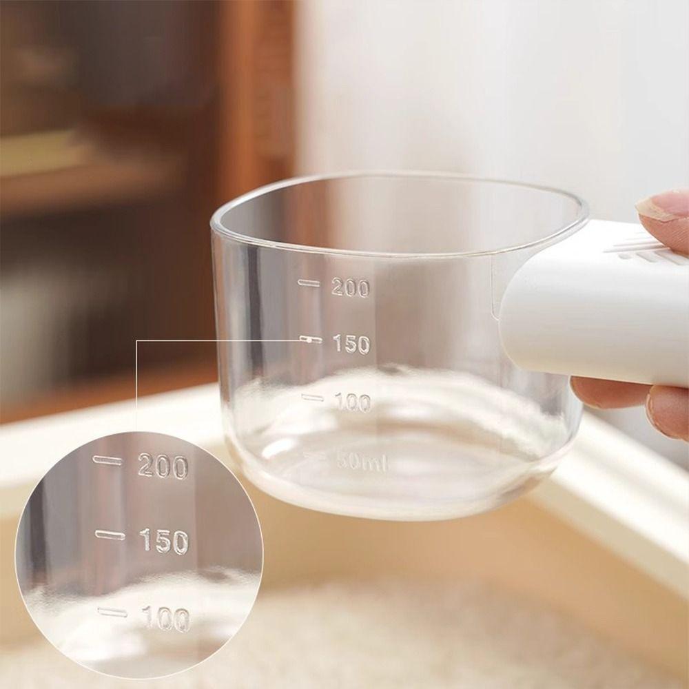 With Scale Household Food Spoon PET Grains Digging Noodle Scoop Cute Kitchen Rice Scoop