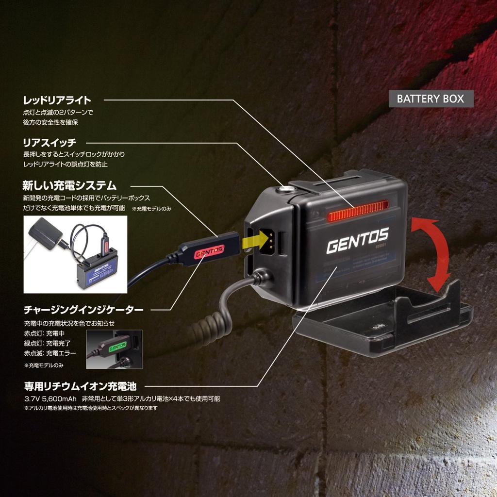 GENTOS GH-003RG Rechargeable LED Headlamp [500 Lumens, 12 Hours of Operational Light, Dustproof and Water Resistant] ANSI Compliant