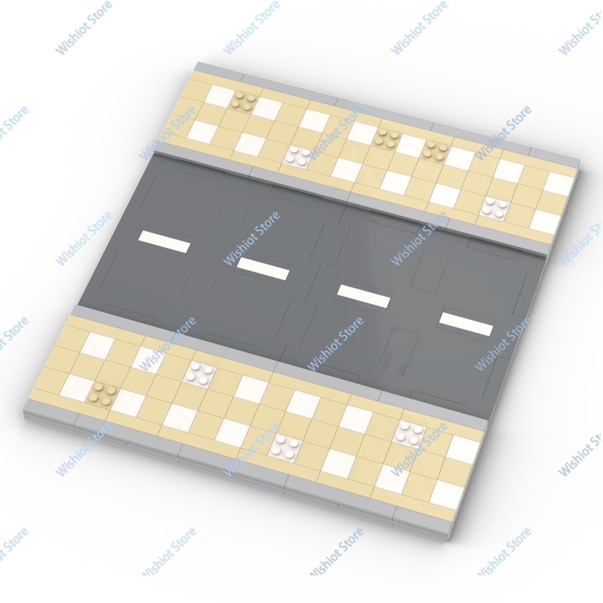 

MOC Місто Дорога Вулиця Види Будівельний Блок 60304 Т-подібна Базова Пластина Місто Надземний Міст База Модель Світлофора Іграшка Подарунок для Дітей