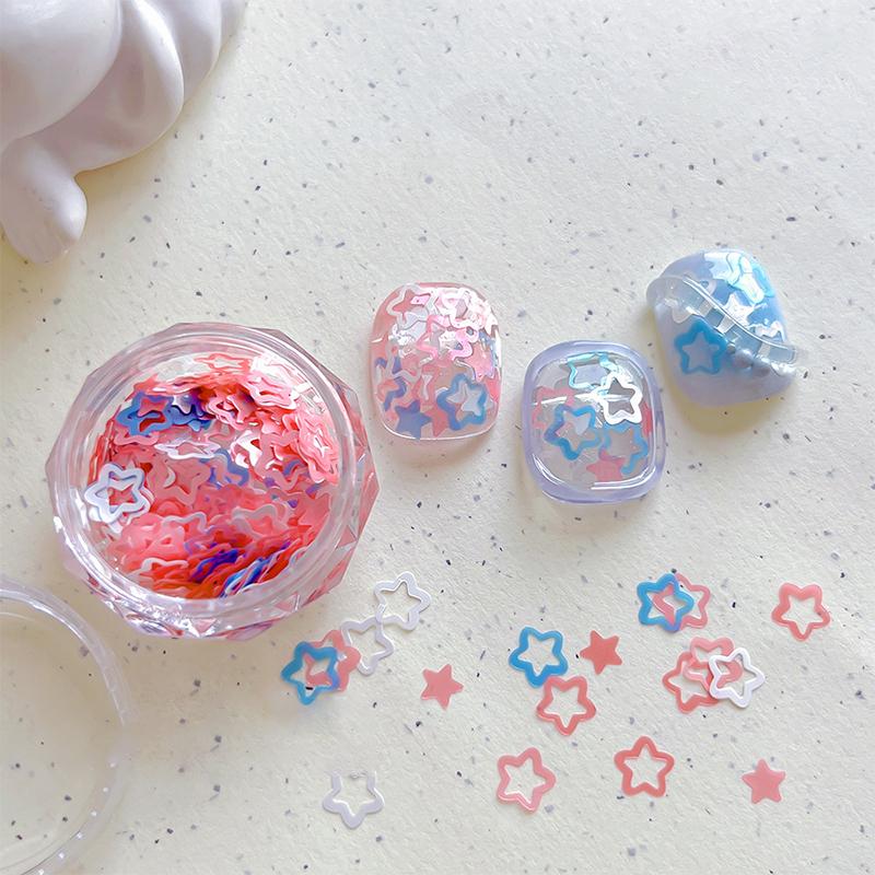 

1 банка смешанных конфетных цветов фольгированных хлопьев, блестки для ногтей, украшение для нейл-арта, кончики для маникюра, шармы для женщин, девушек, аксессуары для DIY