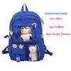 Großvolumiger süßer Damen-Rucksack aus Nylon mit mehreren Taschen, Ins Junior High School, Schüler, Schultasche, weiblicher Mädchen-Rucksack, Laptop-Buch