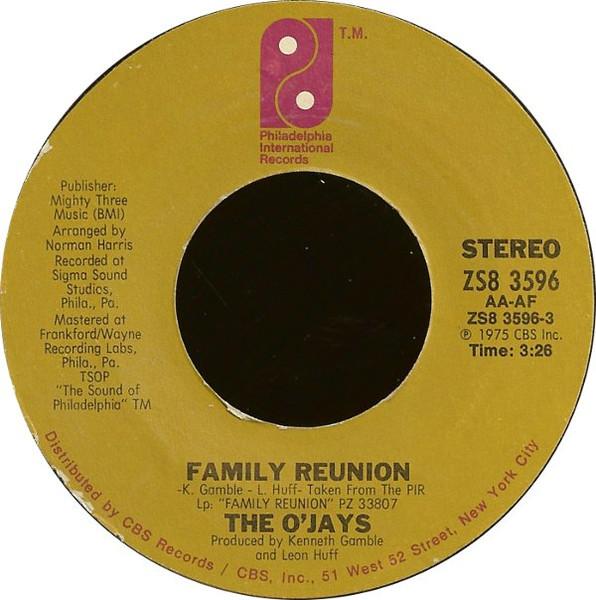 

7inch Record O JAYS - Family Reunion ZS83596 Philadelphia In 1975 US Soul/Funk Used