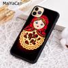 MaiYaCa Babushka Matryoshka Red Russian Doll Phone Case Cover For plus 11 12 13 14 pro max  coque