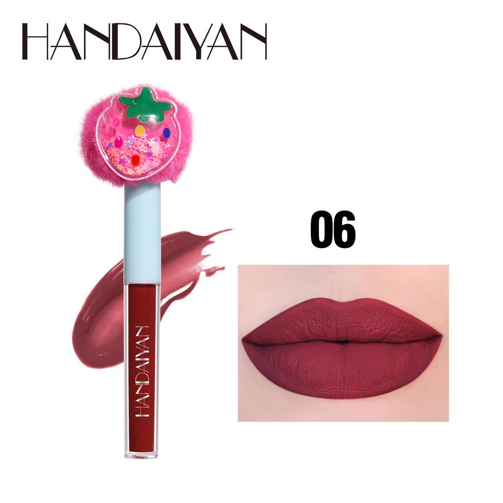 HANDAIYAN Stek Gjin Beker Lip Glaze Velvet Filvet Mist matná rtěnka Reade Fruit Plusplus HEAD Gloss