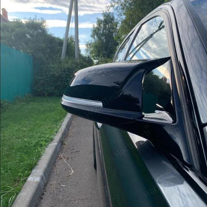 Rückspiegelabdeckung Seitenflügel Rückspiegelgehäuseabdeckung Schwarz glänzend für BMW Serie 1 2 3 4 F20 F21 F22 F30 F32 F36 X1 F87 M3