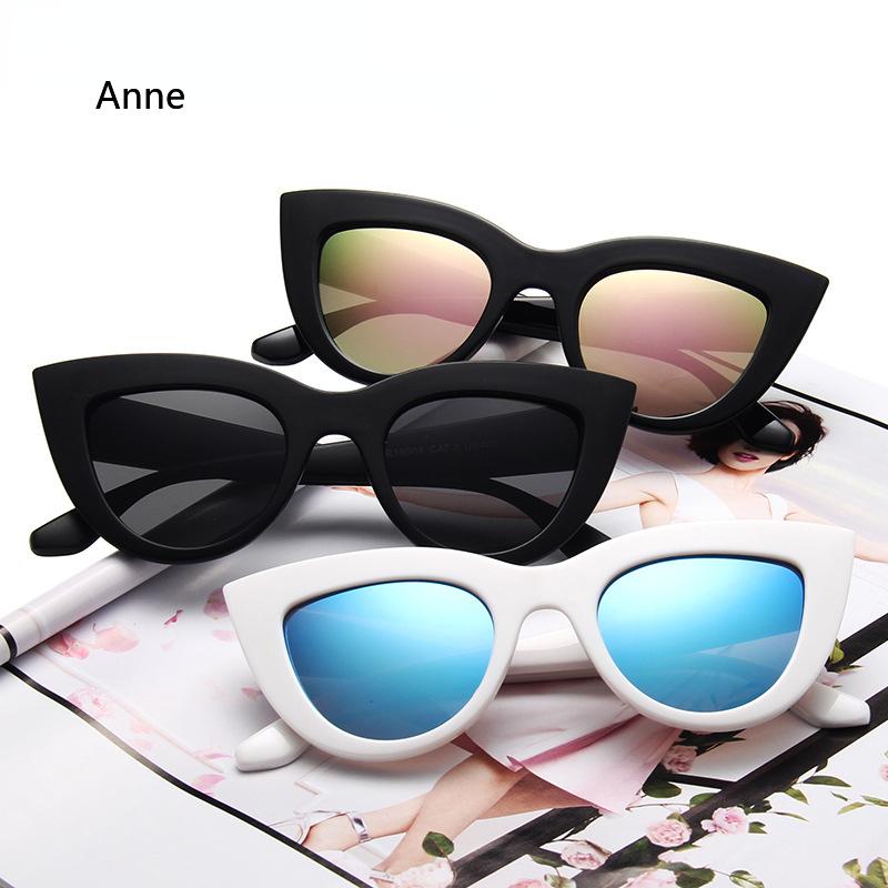 Vintage Cat Eye Sunglasses Woman  Designer Retro Sun Glasses Female Fashion Mirror Outdoor Shades Gradient Oculos De Sol