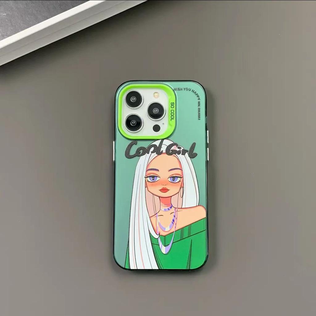 Cool and Handsome Girl Is Suitable for Apple 11Promax Mobile Phone Case 11 Large Hole 11 Anti-drop 11PRO Symphony Women's Trendy Brand