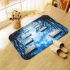 3D Visual Effect Phantom Pattern High Definition Printed Non-Slip Door Mat Absorbent Washable Rug for Bathroom Living Room Yoga