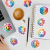 100 Pieces of Cute and Colorful Emoji Doodle Stickers for Water Cups, Waterproof Decorative Stickers for Mobile Phones, Creative Cartoon Stickers