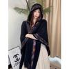 Solid color gray triangular shawl with women's new triangular scarf, young fashion and high sense of versatility