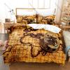 Set Biancheria da Letto Bussola Mappa Retro, Copripiumino + 2 Federe, Lenzuola Grafiche Classiche di Navigazione