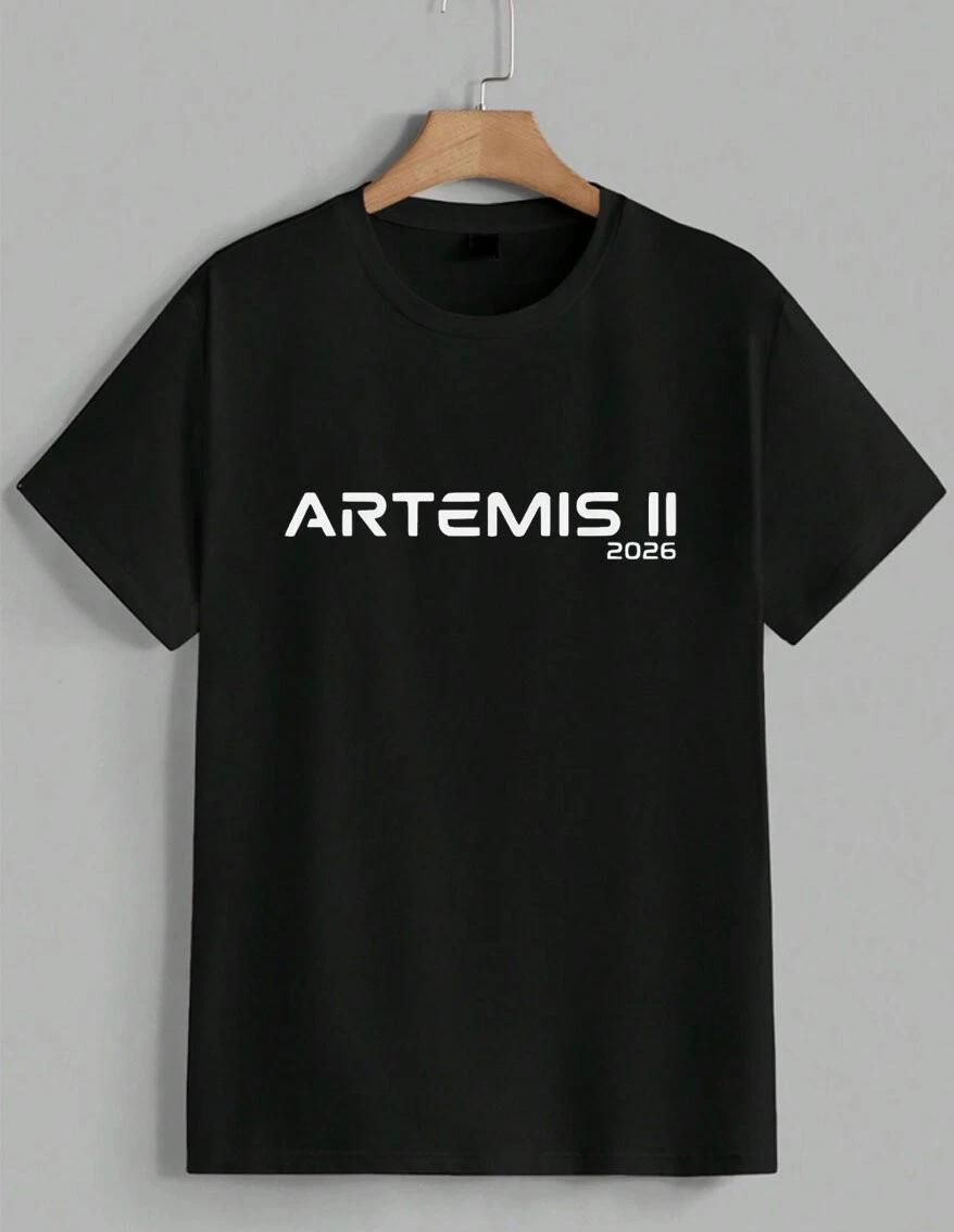 Artemis II 2026 Back to the Moon Tee NASA Mission Space Rocket T-Shirt Unisex L