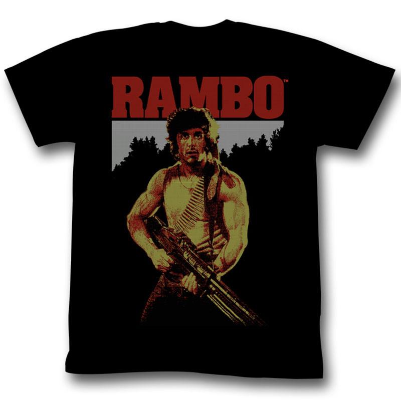 Sylvester Stallone Vintage Lässig Unisex T-Shirt Unisex Rundhals Baumwolle Kurzarm Y2k Oversized Mode Beliebtes T-Shirt Fans Geschenke