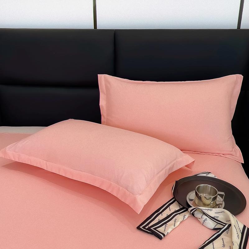 2pcs/1pcs Pillowcase Decorative Cushion Cover Envelope Style White Gray Khaki Solid Color Home Body Pillow Case 48X74cm