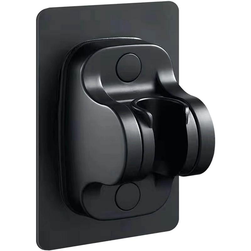 Duschkopfhalter Halterungen Schwarz Saugnapf Wandhalterung Verstellbare Unterstützung für Badezimmerzubehör ohne Bohrständer Badewanne