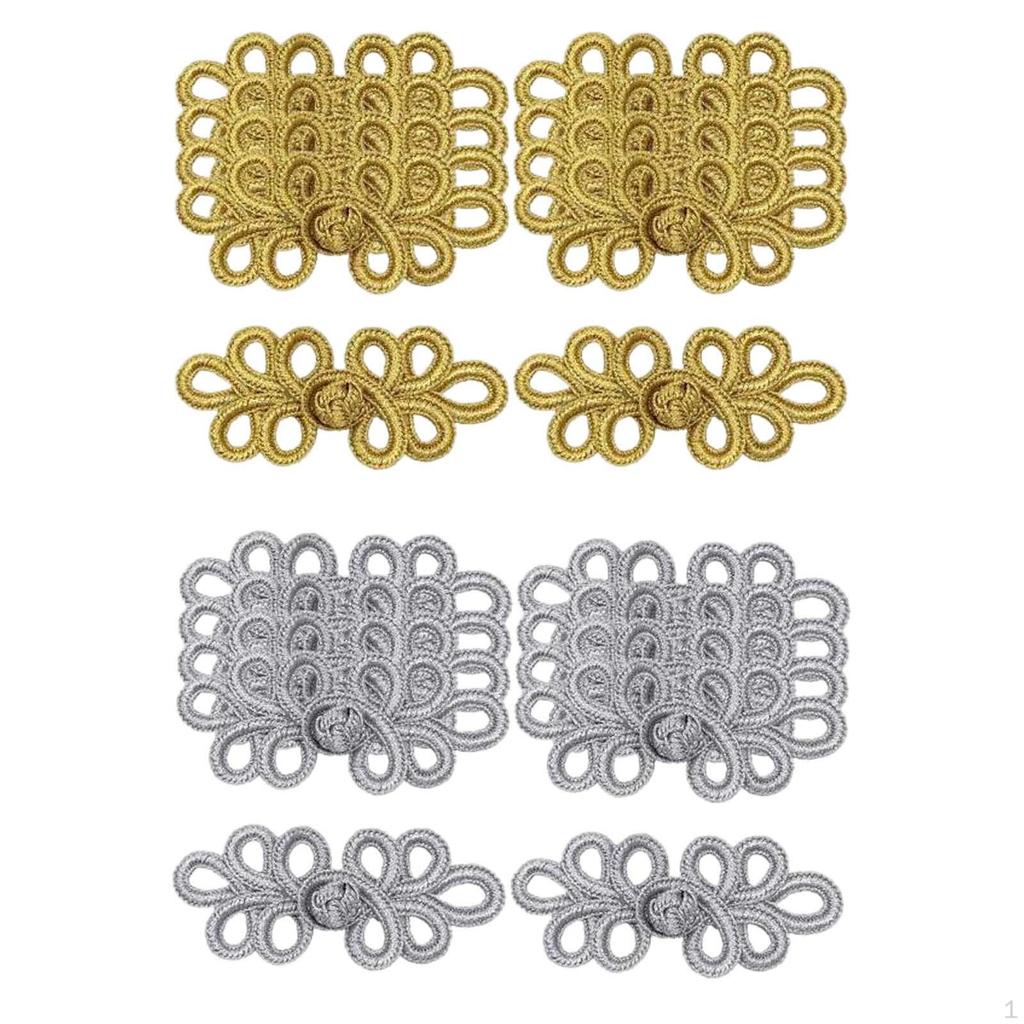 20Pair Chinese Knots Frog Buttons Sewing Button Closure Fasteners Knitting DIY for