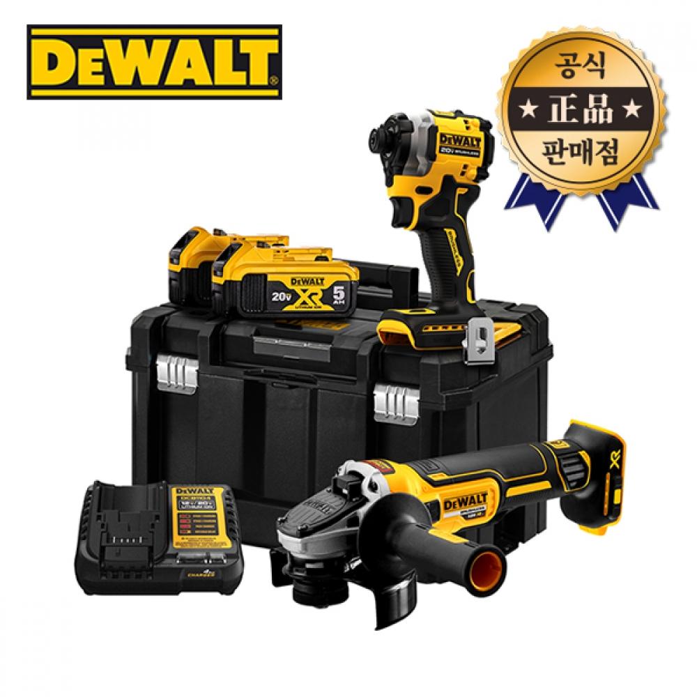 

Комбинированный комплект для зарядки DeWalt DCK2211P2T 5,0 Ач, 2 аккумулятора DCF850 DCG405 Ударный зарядный комплект