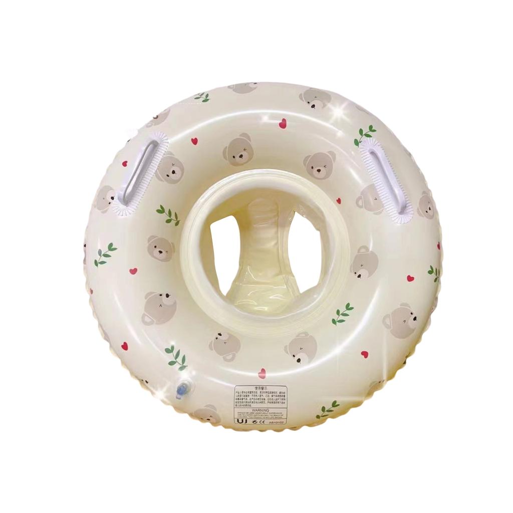 Infant Baby Swimming Ring with Leg Holes Adjustable Seat for Toddlers Safety Support and Comfortable Floatation 50cm Diameter
