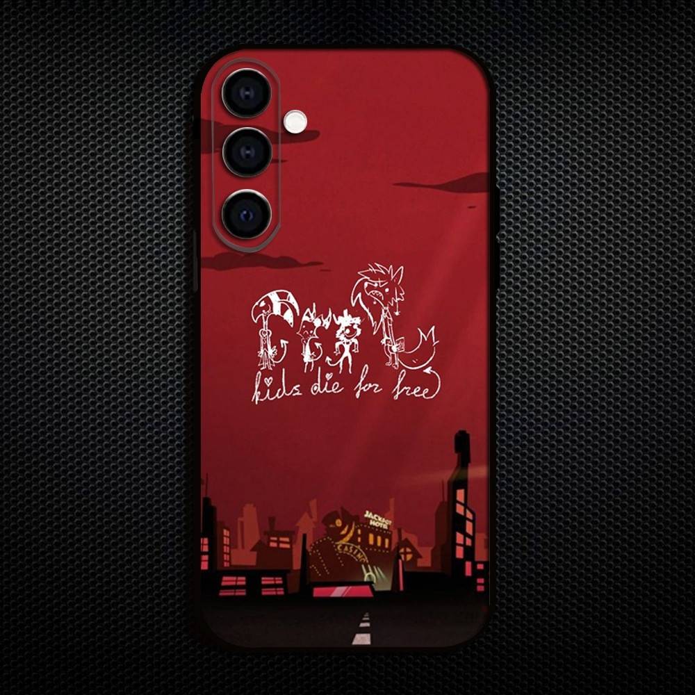 H-Helluva B-Boss Anime Phone Case For Samsung Galaxy A73,A72,A71,A70,A53,A52,A51,Others Soft Black Cover