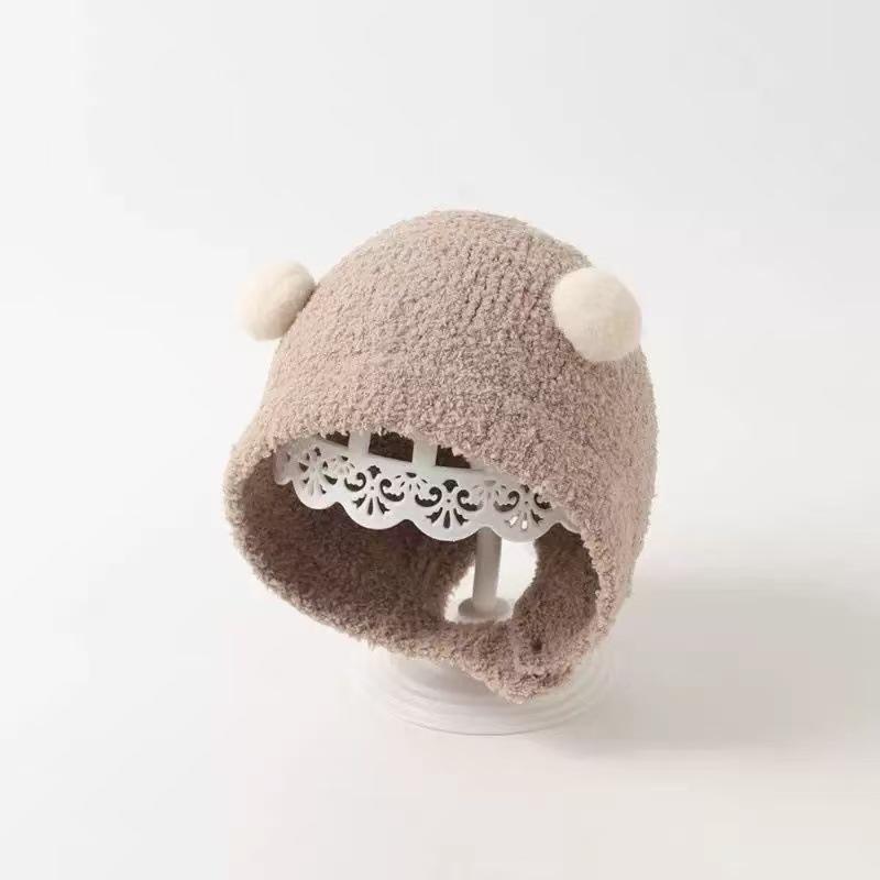 2025 Autumn/Winter Unisex Korean Knit Wool Hat for Kids and Babies - Warm, Trendy Pullover Design
