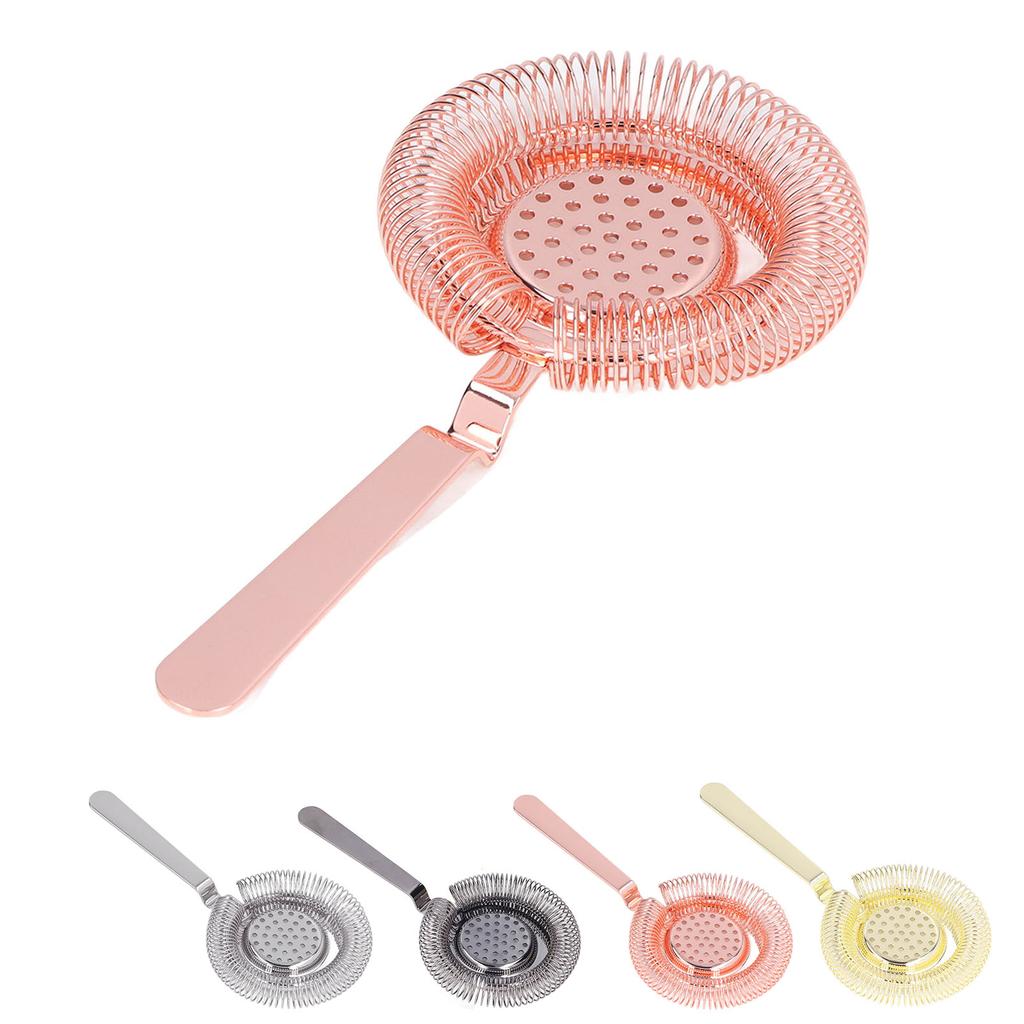 1PC Professional Stainless Steel Bar Strainer for Fine Filtering Cocktails Essential Tool for Bartending Restaurants Parties