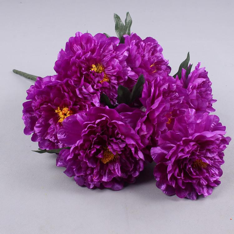 Simulation Peony Bouquet 9 heads Large Peony 70cm Decorative Flower